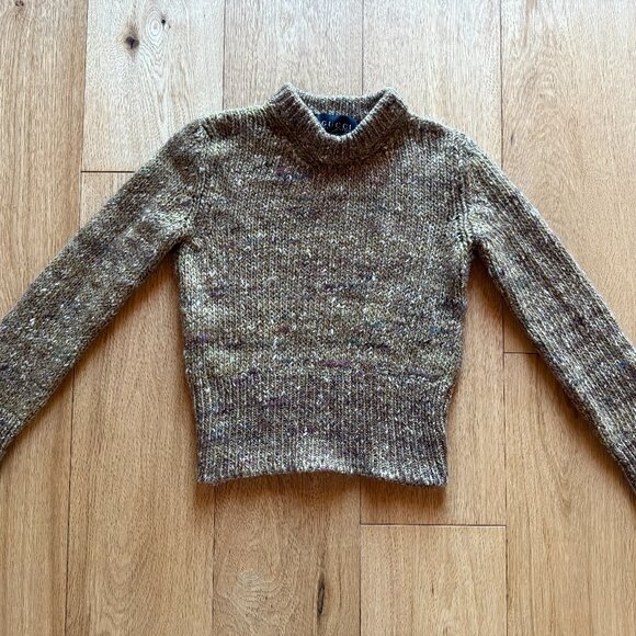 Warm, soft, chic-- and pure Gucci!!  Heathered sweater, XS - Picture 1 of 8